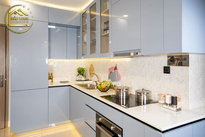 Mẫu tủ bếp 40